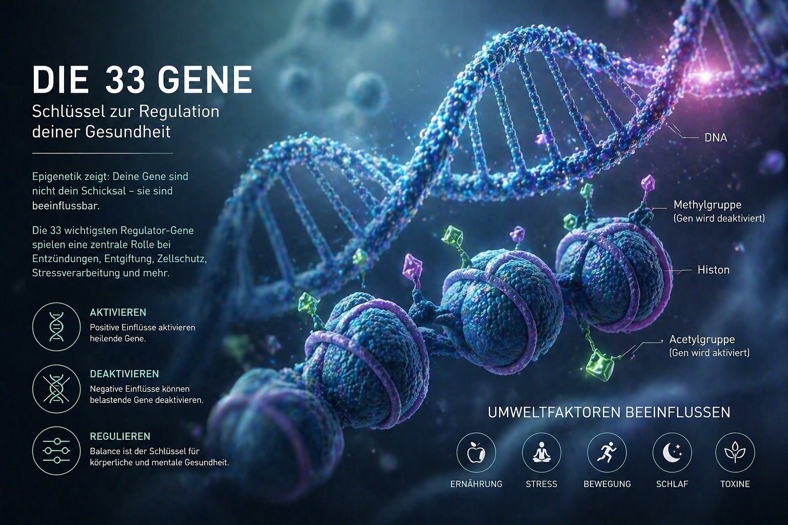 Energetische Aktivierung der 33 Gene – Phoenix Elements